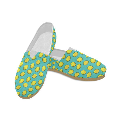 Lemon Pattern Print Design LM04 Women Casual Shoes-JorJune.com