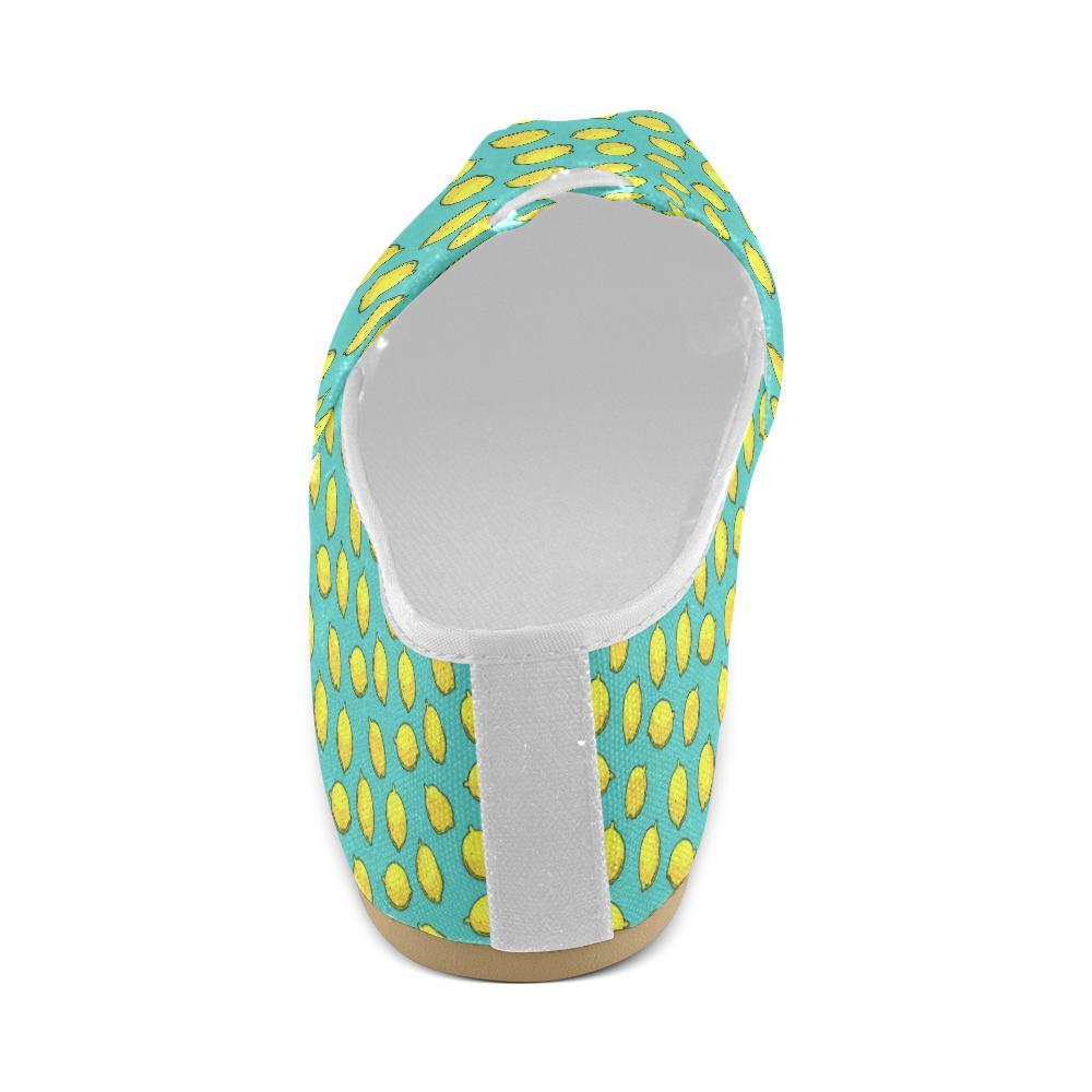 Lemon Pattern Print Design LM04 Women Casual Shoes-JorJune.com