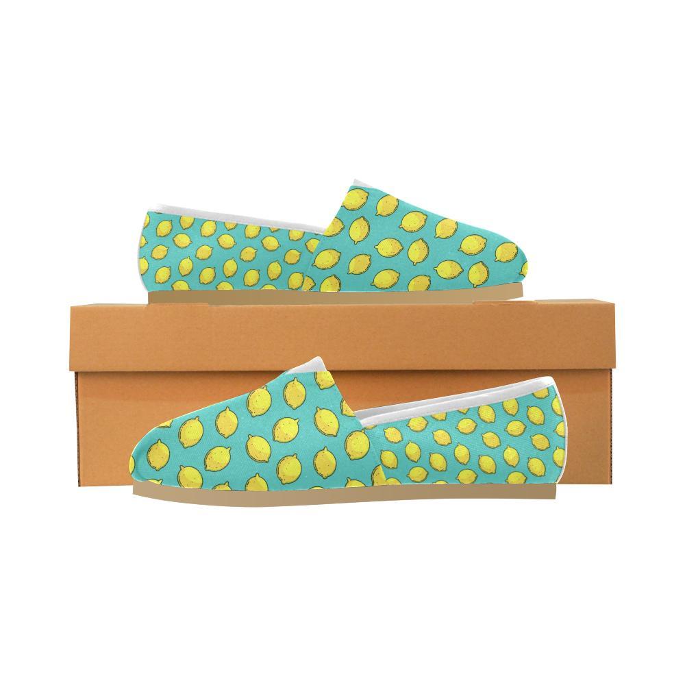 Lemon Pattern Print Design LM04 Women Casual Shoes-JorJune.com