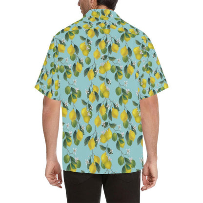 Lemon Pattern Print Design LM05 Men Hawaiian Shirt-JorJune