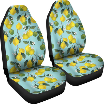 Lemon Pattern Print Design LM05 Universal Fit Car Seat Covers-JorJune