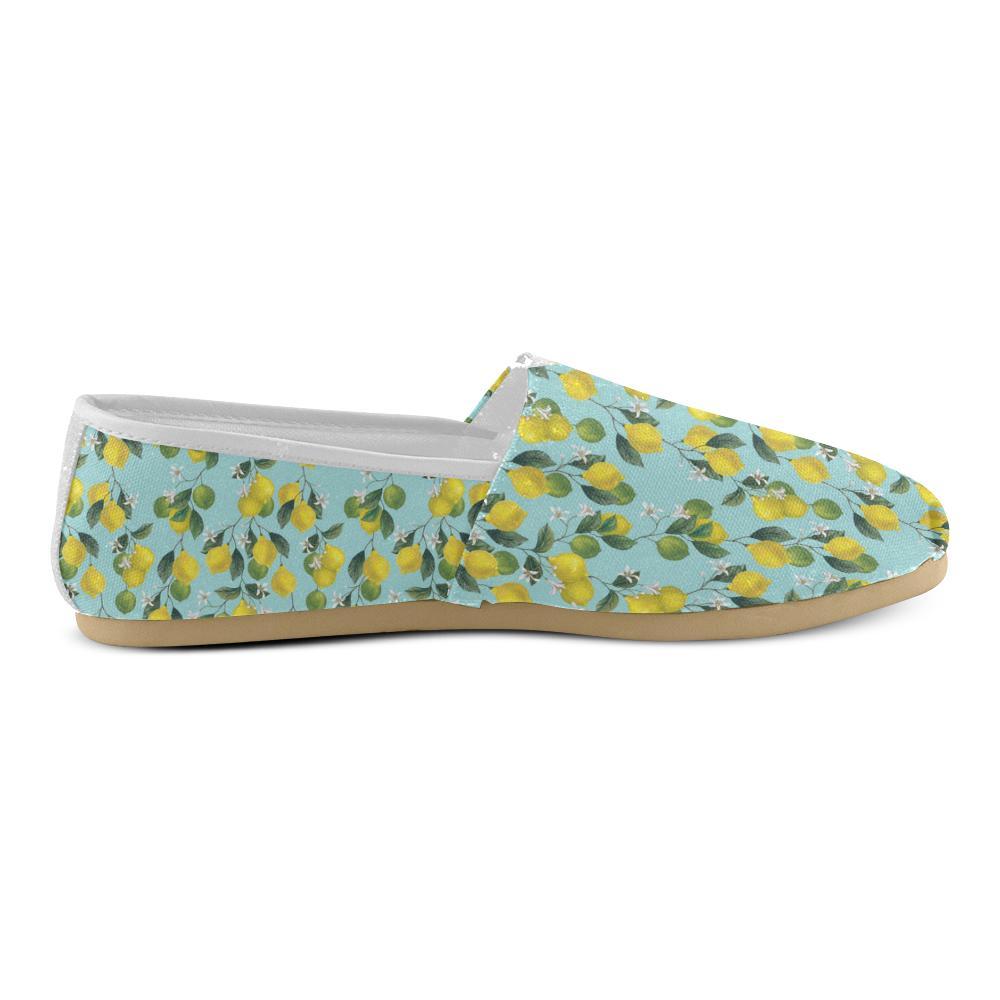 Lemon Pattern Print Design LM05 Women Casual Shoes-JorJune.com