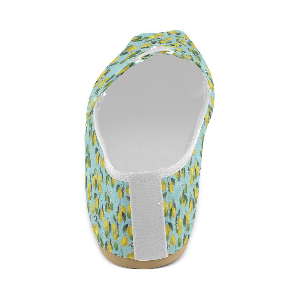 Lemon Pattern Print Design LM05 Women Casual Shoes-JorJune.com