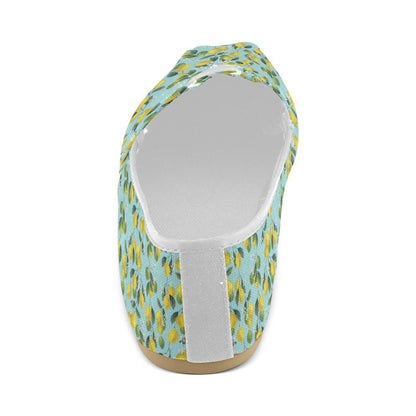 Lemon Pattern Print Design LM05 Women Casual Shoes-JorJune.com