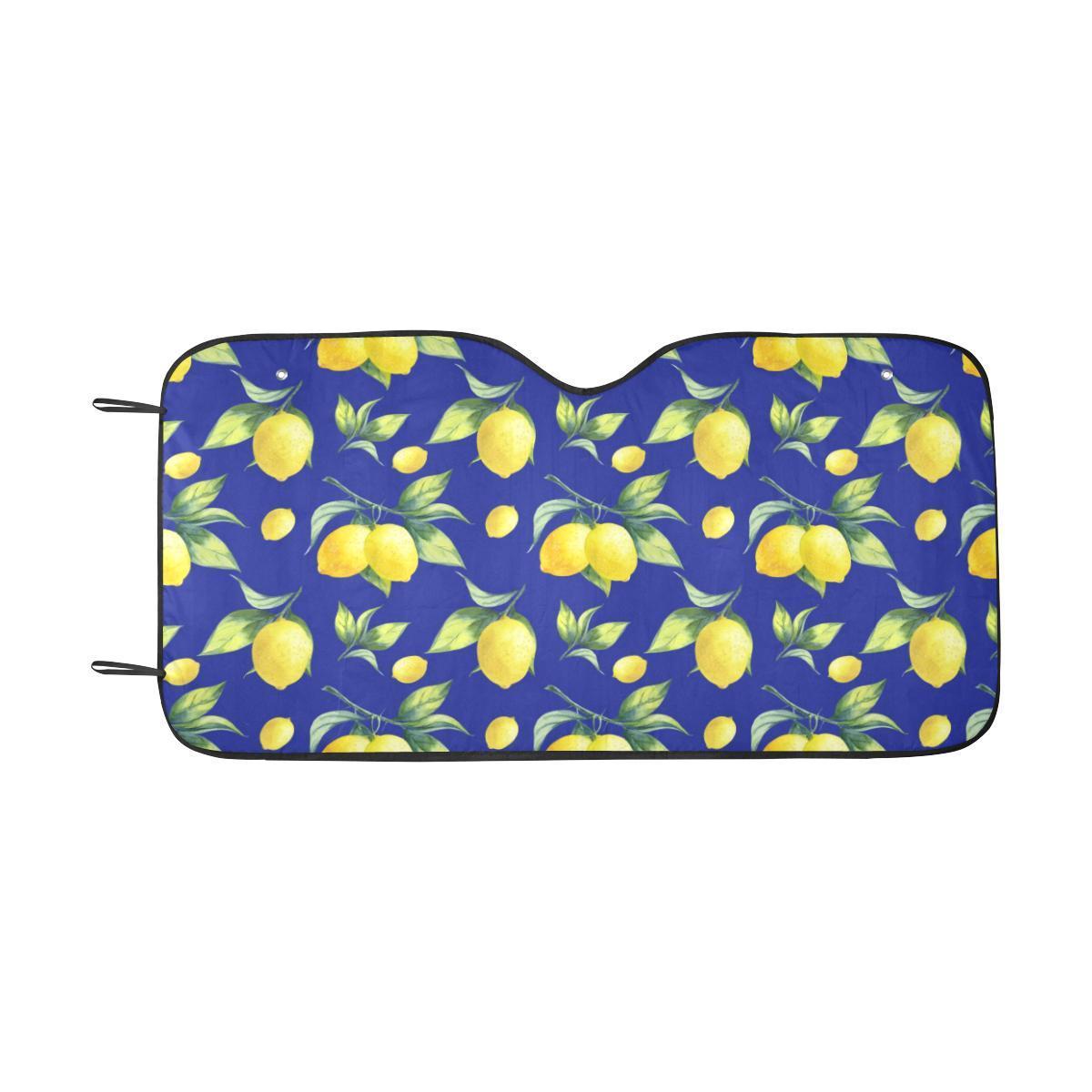 Lemon Pattern Print Design LM06 Car Sun Shade-JorJune