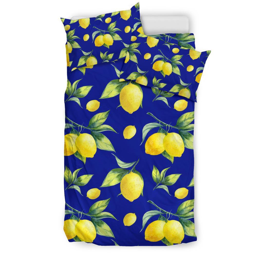 Lemon Pattern Print Design LM06 Duvet Cover Bedding Set-JORJUNE.COM