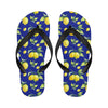 Lemon Pattern Print Design LM06 Flip Flops-JorJune