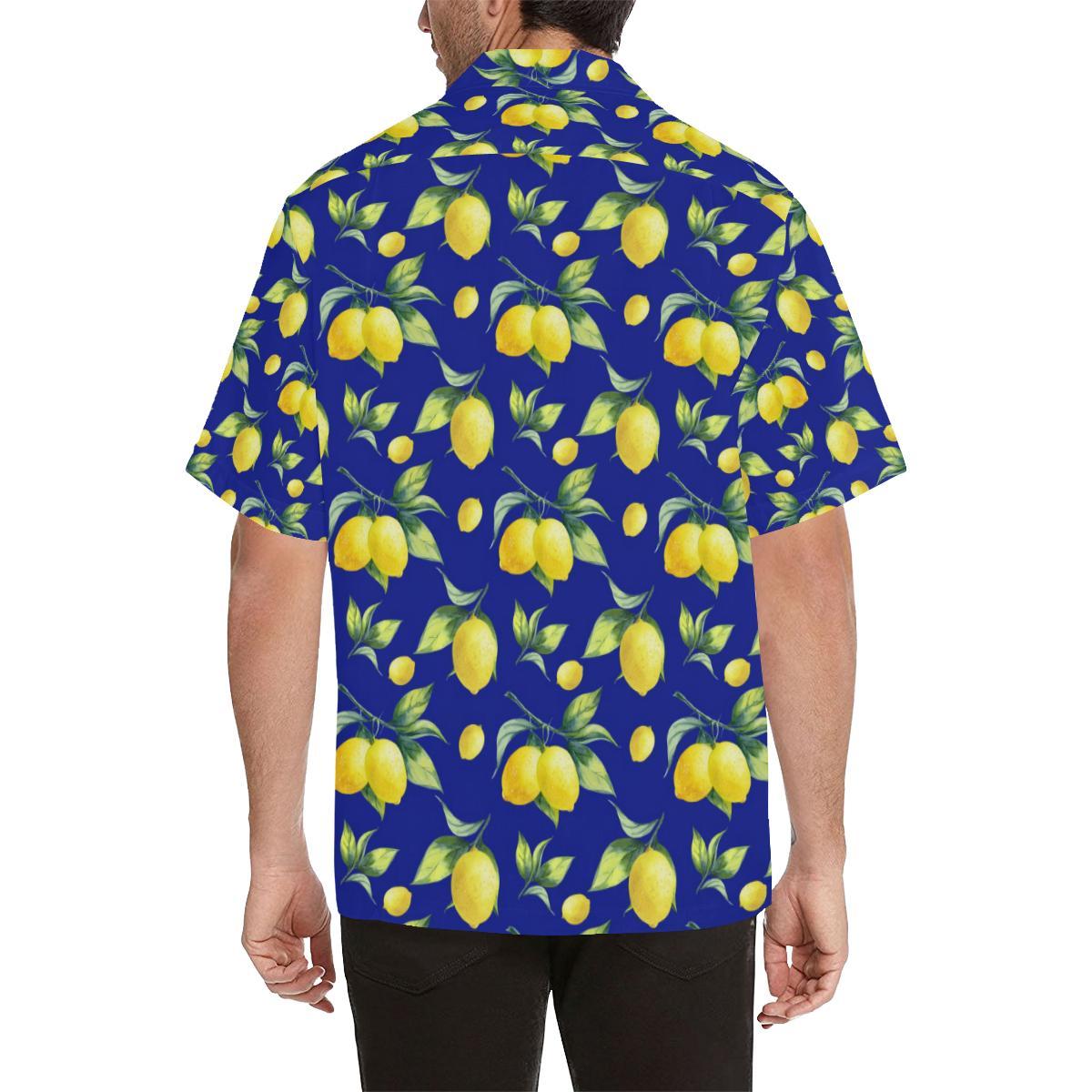 Lemon Pattern Print Design LM06 Men Hawaiian Shirt-JorJune
