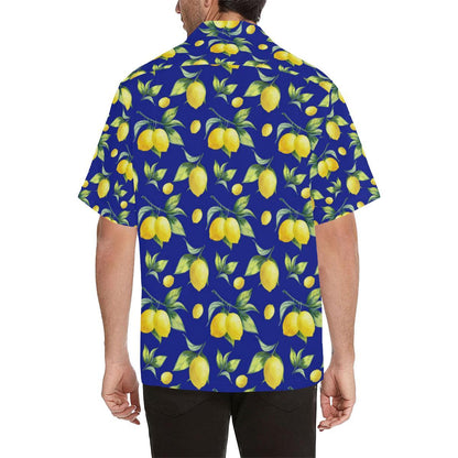 Lemon Pattern Print Design LM06 Men Hawaiian Shirt-JorJune