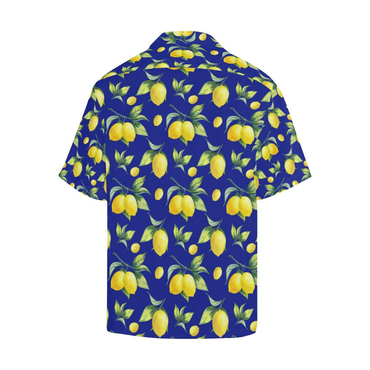 Lemon Pattern Print Design LM06 Men Hawaiian Shirt-JorJune