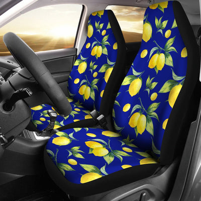 Lemon Pattern Print Design LM06 Universal Fit Car Seat Covers-JorJune