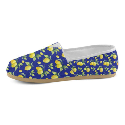 Lemon Pattern Print Design LM06 Women Casual Shoes-JorJune.com