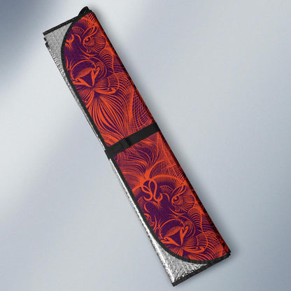 Leo Pattern Print Design 01 Car Sun Shades-JORJUNE.COM