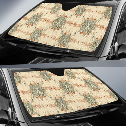 Leo Pattern Print Design 02 Car Sun Shades-JORJUNE.COM