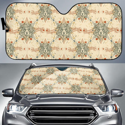 Leo Pattern Print Design 02 Car Sun Shades-JORJUNE.COM