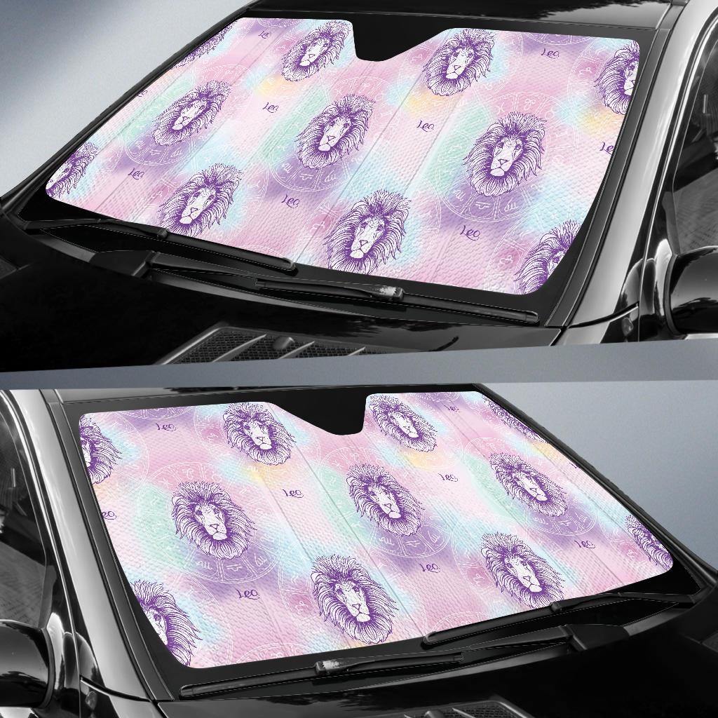 Leo Pattern Print Design 03 Car Sun Shades-JORJUNE.COM