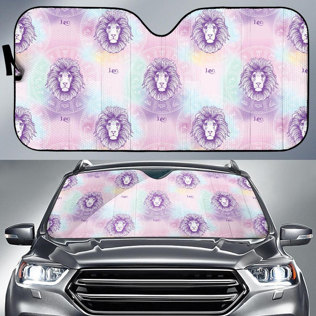 Leo Pattern Print Design 03 Car Sun Shades-JORJUNE.COM