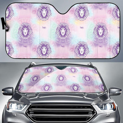 Leo Pattern Print Design 03 Car Sun Shades-JORJUNE.COM