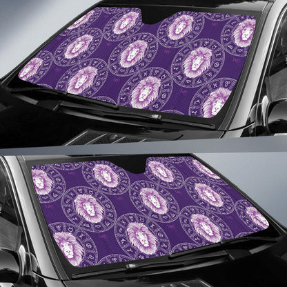 Leo Pattern Print Design 04 Car Sun Shades-JORJUNE.COM