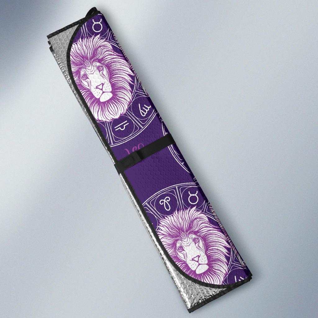 Leo Pattern Print Design 04 Car Sun Shades-JORJUNE.COM