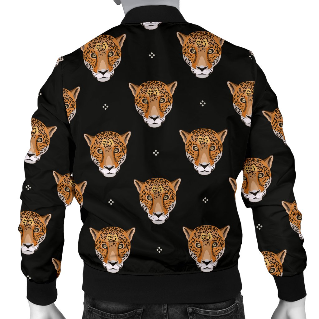 Leopard Head Pattern Men Casual Bomber Jacket