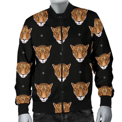 Leopard Head Pattern Men Casual Bomber Jacket