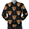 Leopard Head Pattern Men Casual Bomber Jacket