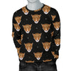 Leopard Head Pattern Men Crewneck Sweatshirt