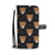 Leopard Head Pattern Wallet Phone Case