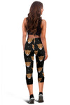 Leopard Head Pattern Women Capris