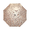 Leopard Head Print Automatic Foldable Umbrella