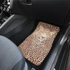 Leopard Head Print Car Floor Mats