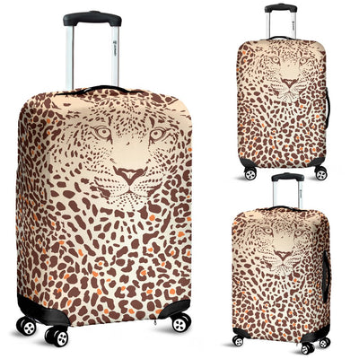 Leopard Head Print Luggage Cover Protector