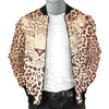 Leopard Head Print Men Casual Bomber Jacket