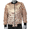 Leopard Head Print Men Casual Bomber Jacket