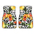 Leopard Orange Flower Car Floor Mats