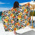 Leopard Orange Flower Beach Sarong Pareo Wrap