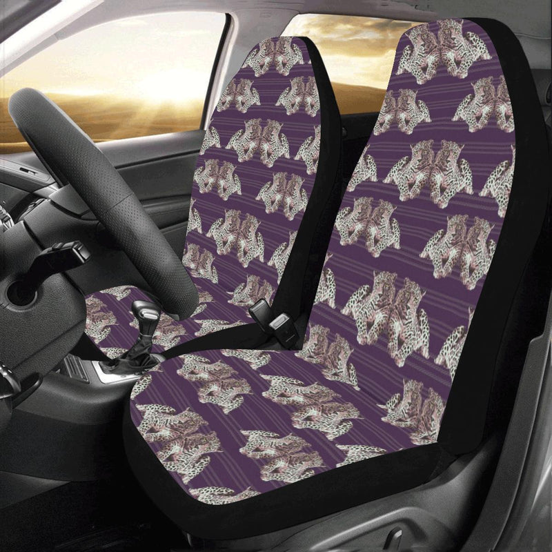 Leopard Pattern Print Design 01 Car Seat Covers (Set of 2)-JORJUNE.COM