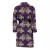 Leopard Pattern Print Design 01 Men Bathrobe-JORJUNE.COM