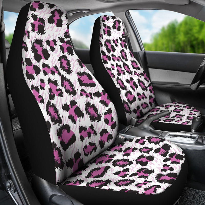 Leopard Pink Skin Print Universal Fit Car Seat Covers