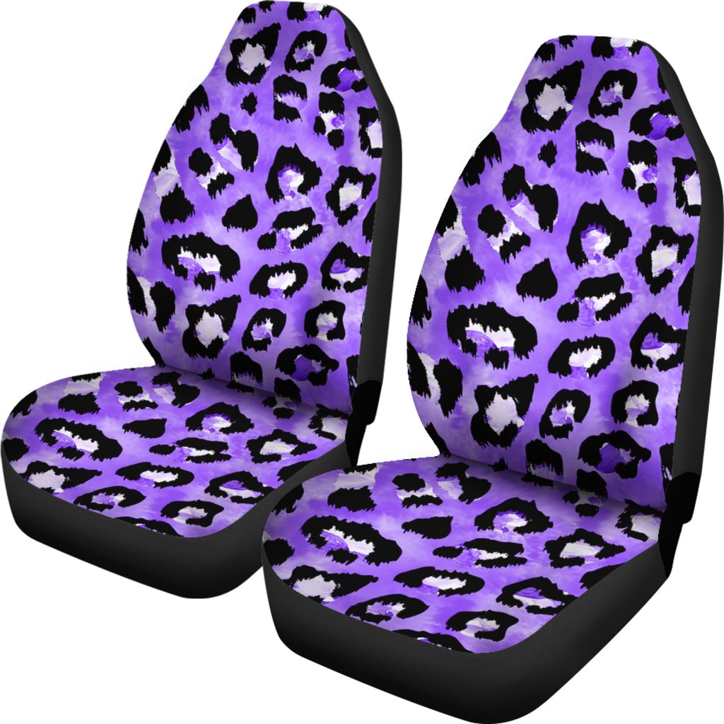 Leopard Purple Skin Print Universal Fit Car Seat Covers