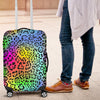 Leopard Rainbow Luggage Cover Protector