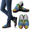 Leopard Rainbow Women Canvas Slip On Shoes