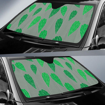 Lettuce Pattern Print Design 02 Car Sun Shades-JORJUNE.COM