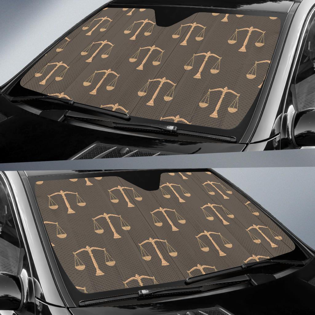 Libra Pattern Print Design 01 Car Sun Shades-JORJUNE.COM