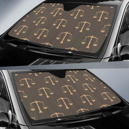 Libra Pattern Print Design 01 Car Sun Shades-JORJUNE.COM