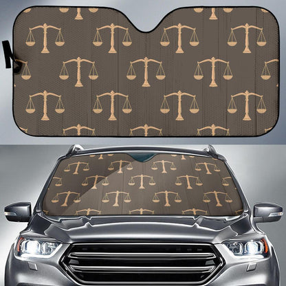 Libra Pattern Print Design 01 Car Sun Shades-JORJUNE.COM
