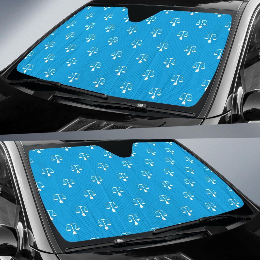 Libra Pattern Print Design 02 Car Sun Shades-JORJUNE.COM