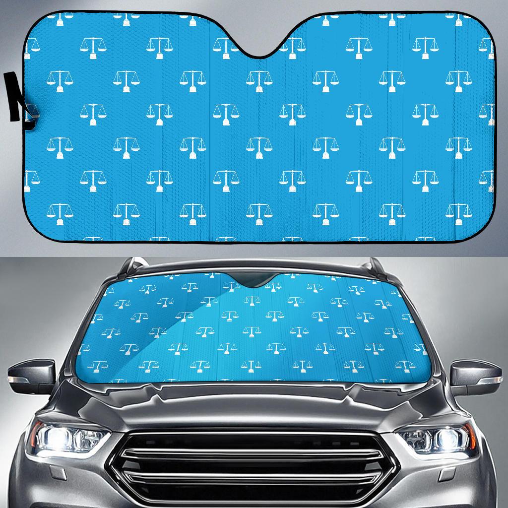 Libra Pattern Print Design 02 Car Sun Shades-JORJUNE.COM