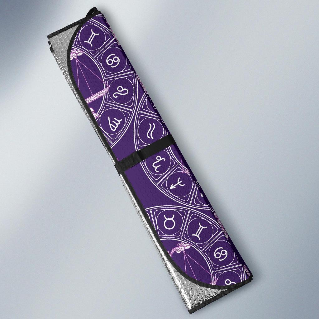 Libra Pattern Print Design 03 Car Sun Shades-JORJUNE.COM
